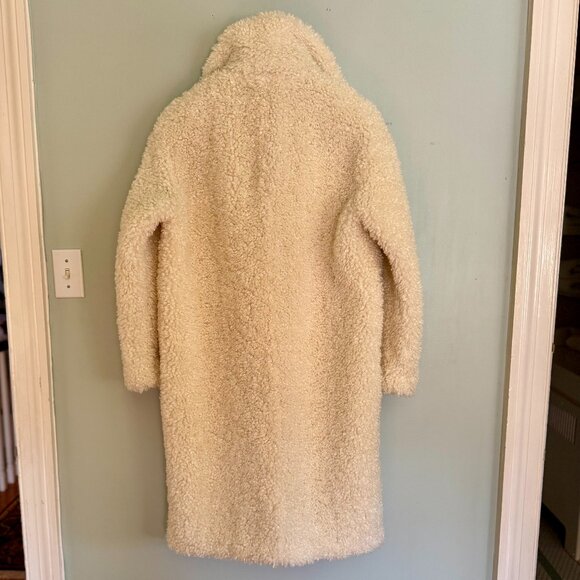 Teddy Long Ivory Coat - Picture 3 of 4